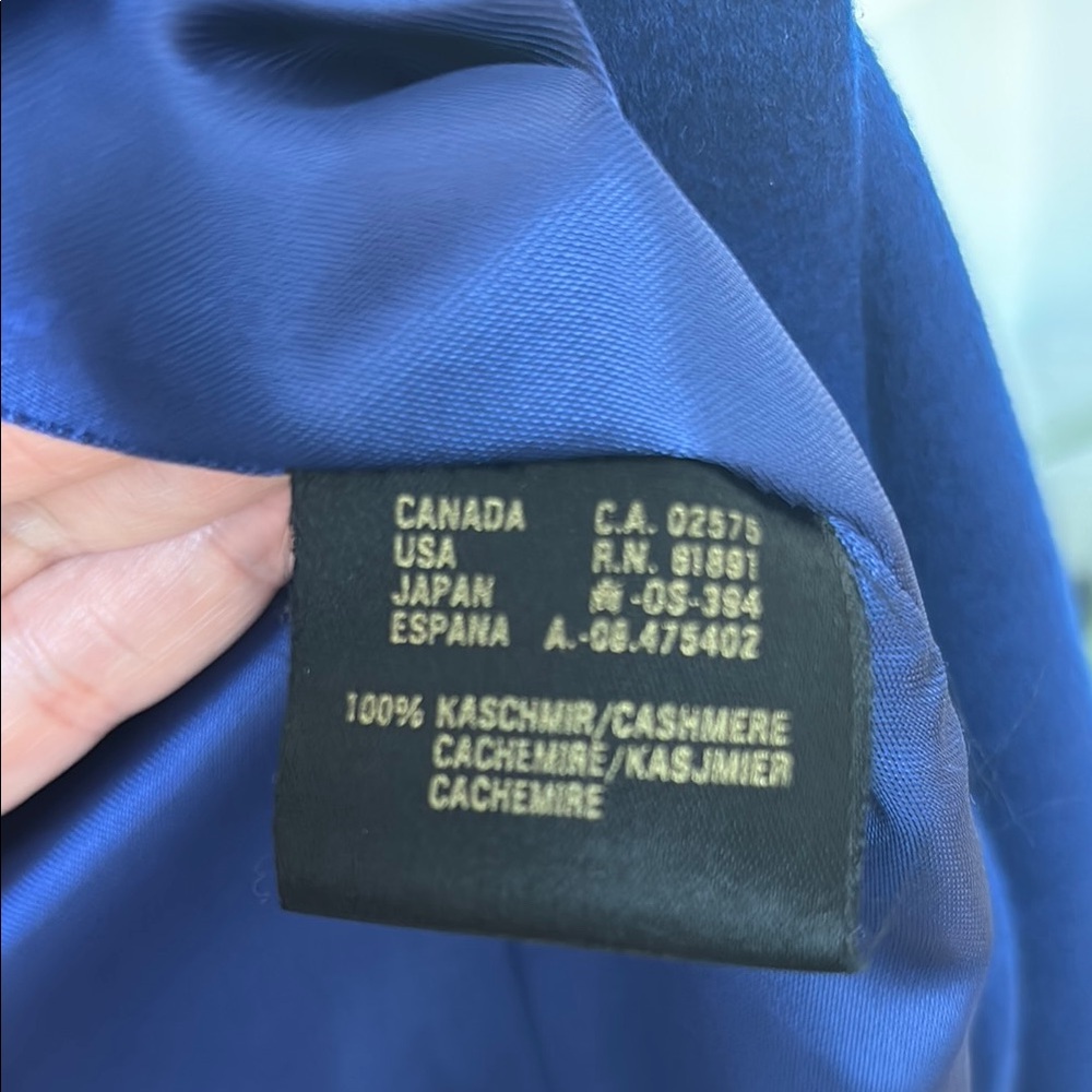 Escada 100% cashmere blazer, stunning royal blue! Sz 14 - Picture 5 of 5